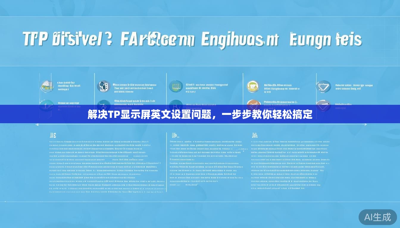解决TP显示屏英文设置问题,一步步教你轻松搞定 解决TP显示屏英文设置问题,一步步教你轻松搞定