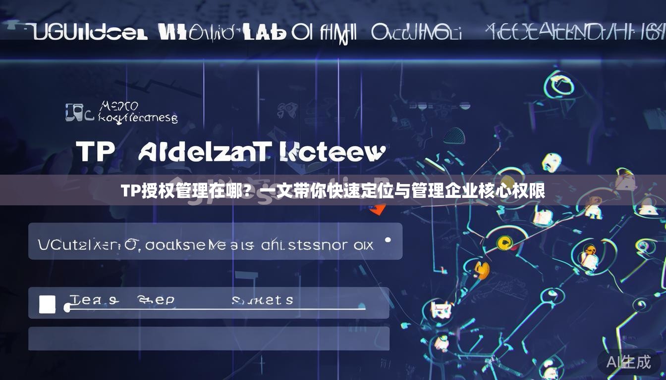 TP授权管理在哪?一文带你快速定位与管理企业核心权限 TP授权管理在哪?一文带你快速定位与管理企业核心权限