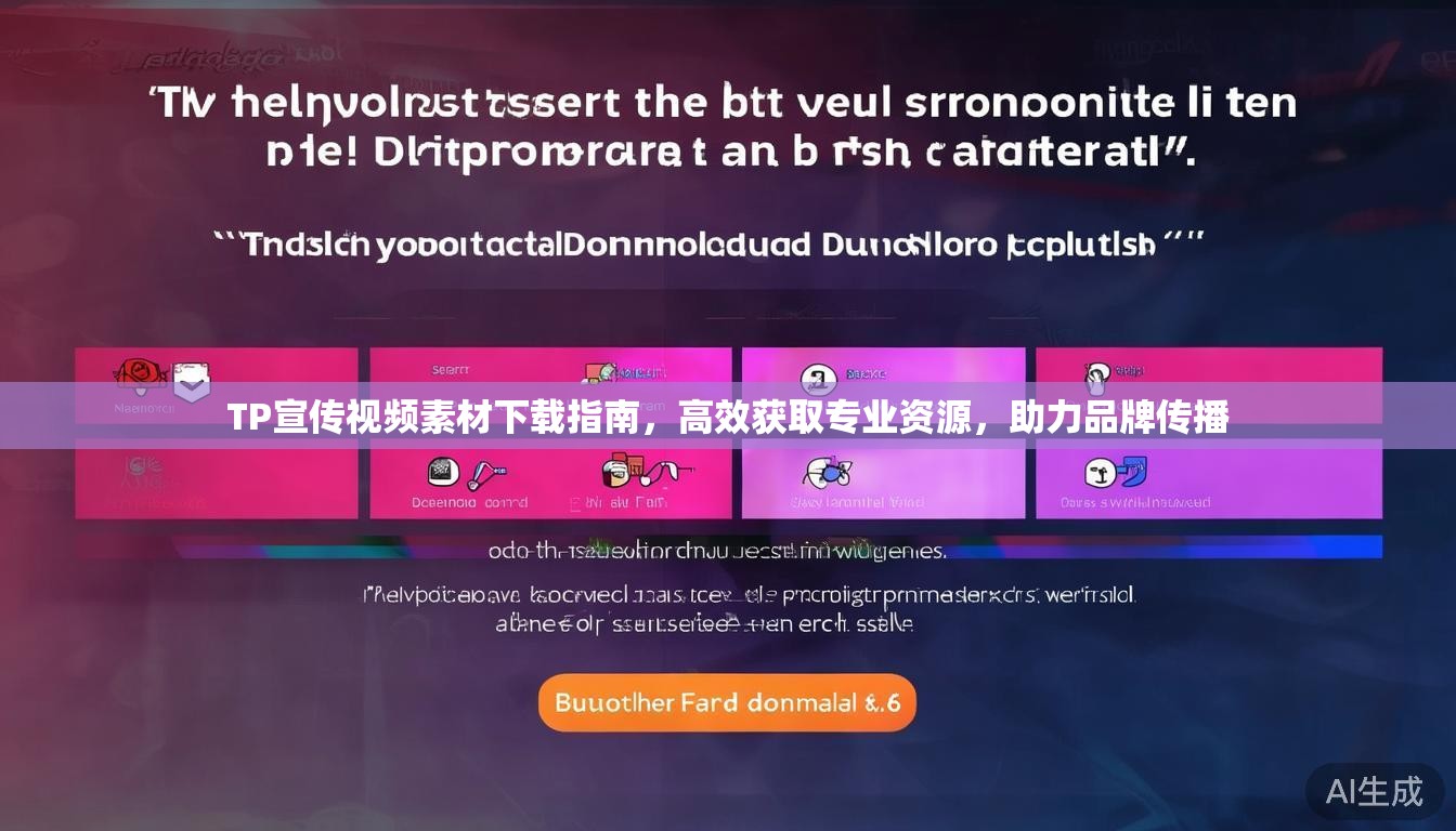 TP宣传视频素材下载指南,高效获取专业资源,助力品牌传播 TP宣传视频素材下载指南,高效获取专业资源,助力品牌传播