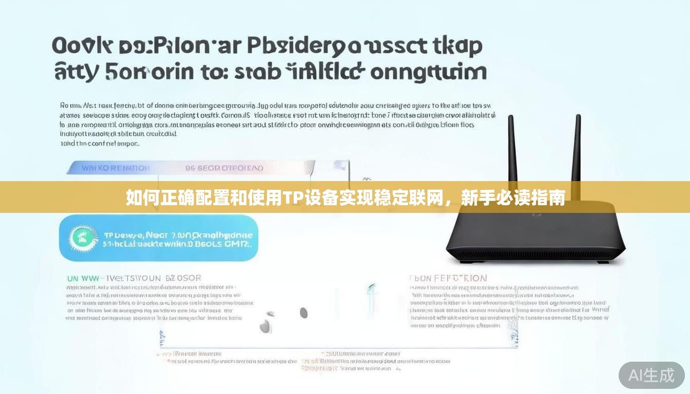如何正确配置和使用TP设备实现稳定联网,新手必读指南 如何正确配置和使用TP设备实现稳定联网,新手必读指南