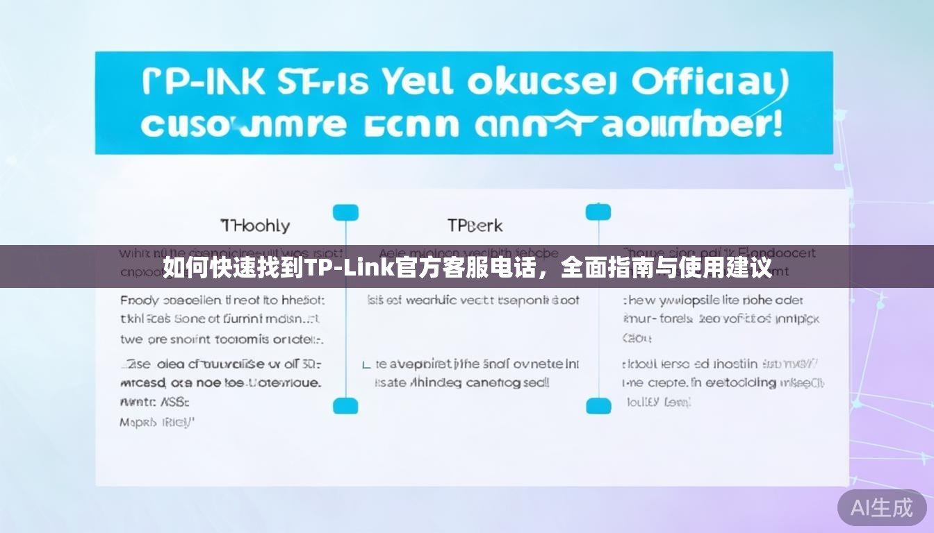 如何快速找到TP-Link官方客服电话，全面指南与使用建议
